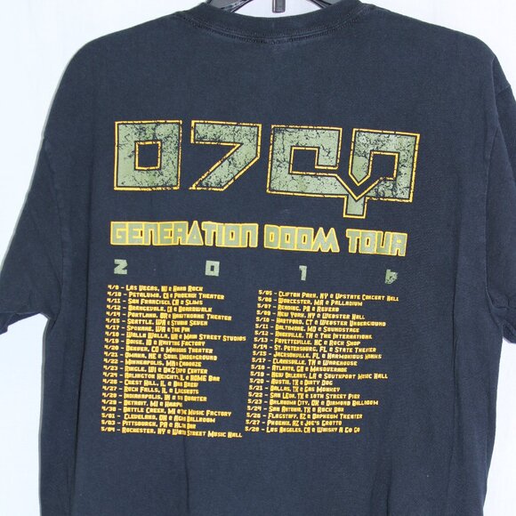 Otep Band Shirt L Black 2014 Generation Doom Tour IDGAF Heavy Metal Rock Music - Picture 3 of 5